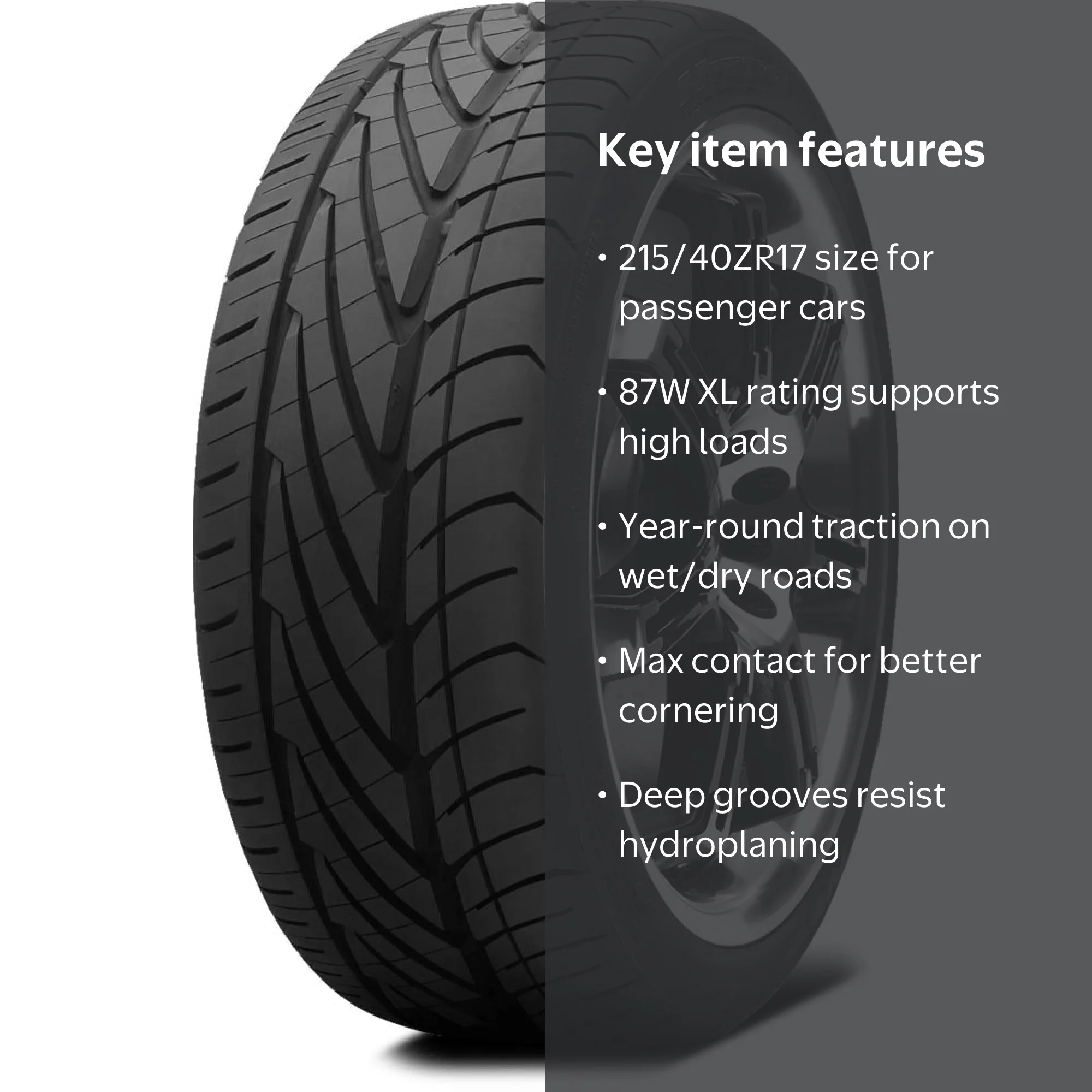 Free Shipping! Nitto Neo Gen 215/40ZR17 87W XL Passenger Tire for