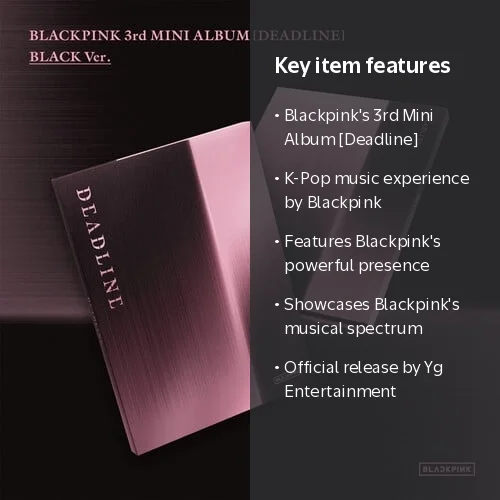 Blackpink - The 3rd Mini Album Deadline Black Version, CD