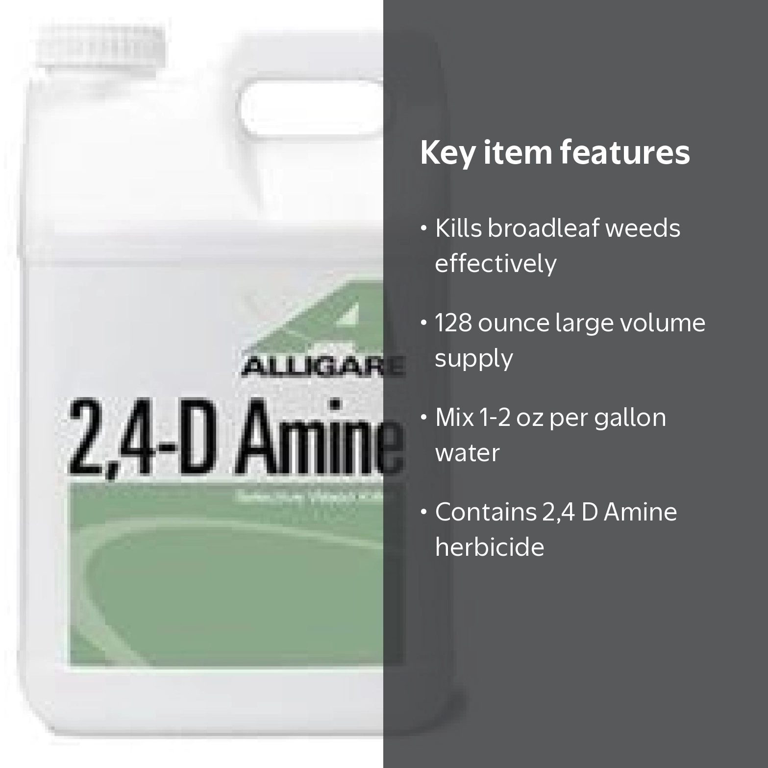 【ALLADINA】 OHHA, 2,4 D Amine Herbicide, 128oz, Broadleaf Weed Killer