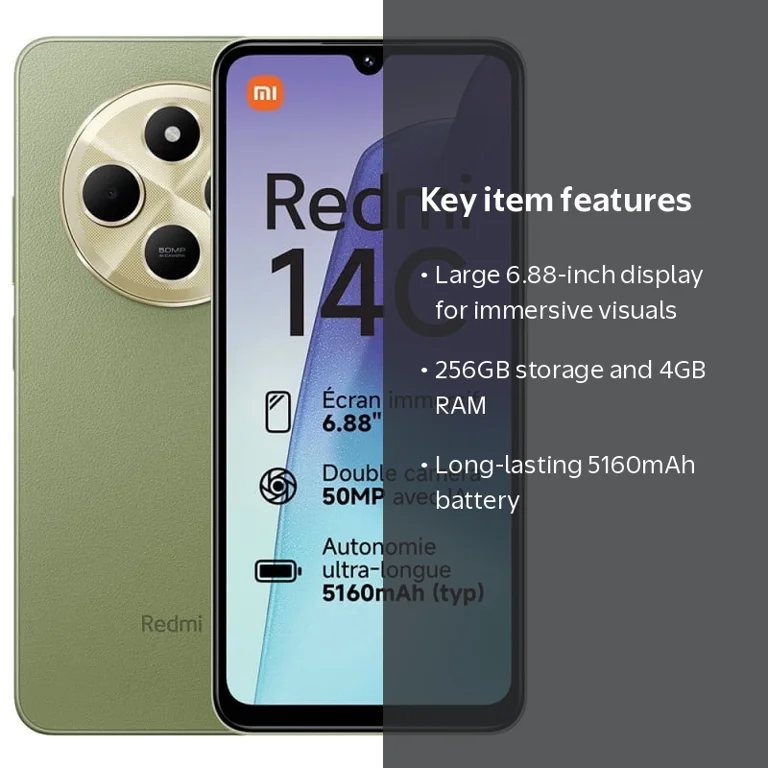 Redmi 14C 4G LTE GSM Factory Unlocked 6.88