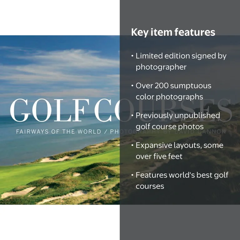 Illustrated Hardcover: Golf Courses - Fairways of the World by