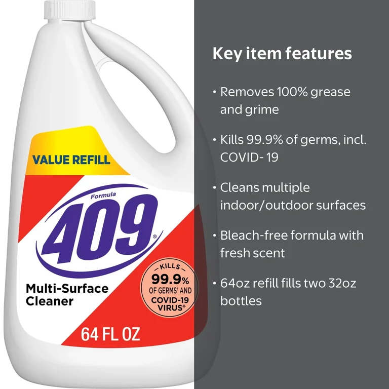 Formula 409, Multi-Surface Cleaner, 64 oz, Refill Bottle - Walmart.com