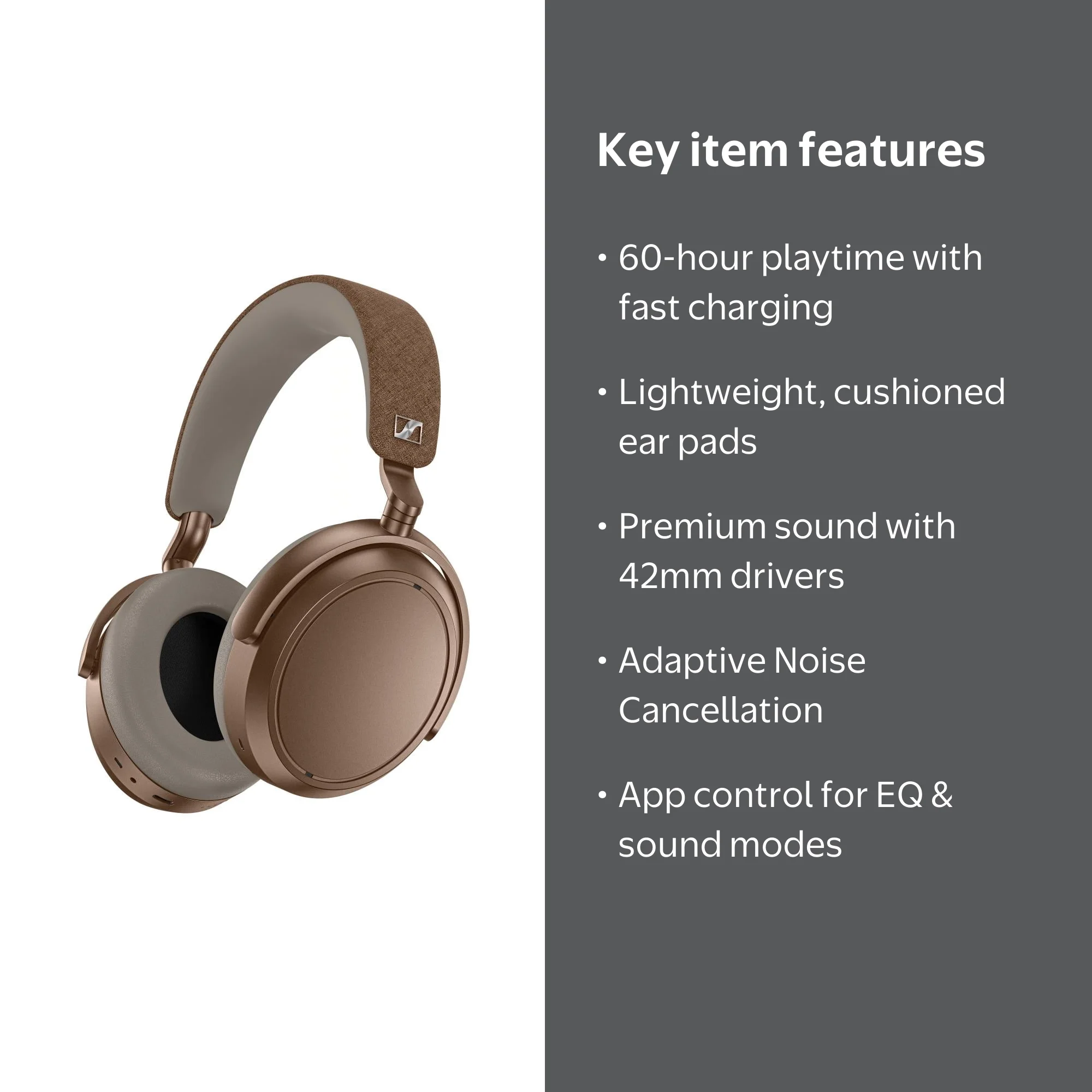 Sennheiser MOMENTUM 4 Wireless Headphones - Bluetooth Headset for
