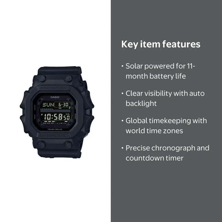G-SHOCK, Solar Power Watch, GX-56BB-1, Black Series Stealth