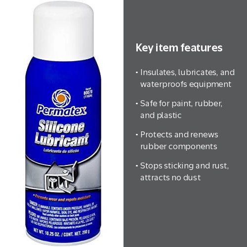 Permatex, Silicone Spray, 80070, 10.25 oz Aerosol Can - Walmart.com