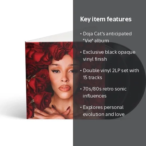 RCA, Doja Cat - Vie Vinyl, 2LP, Black Opaque, Pop LP - Walmart.com