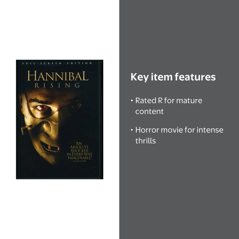 Lionsgate Home Entertainment, DVD, Hannibal Rising, R, Horror