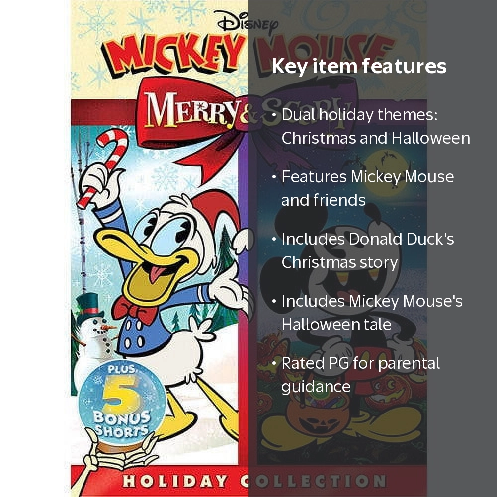 Mickey Mouse: Merry & Scary (DVD), Walt Disney Video, Holiday