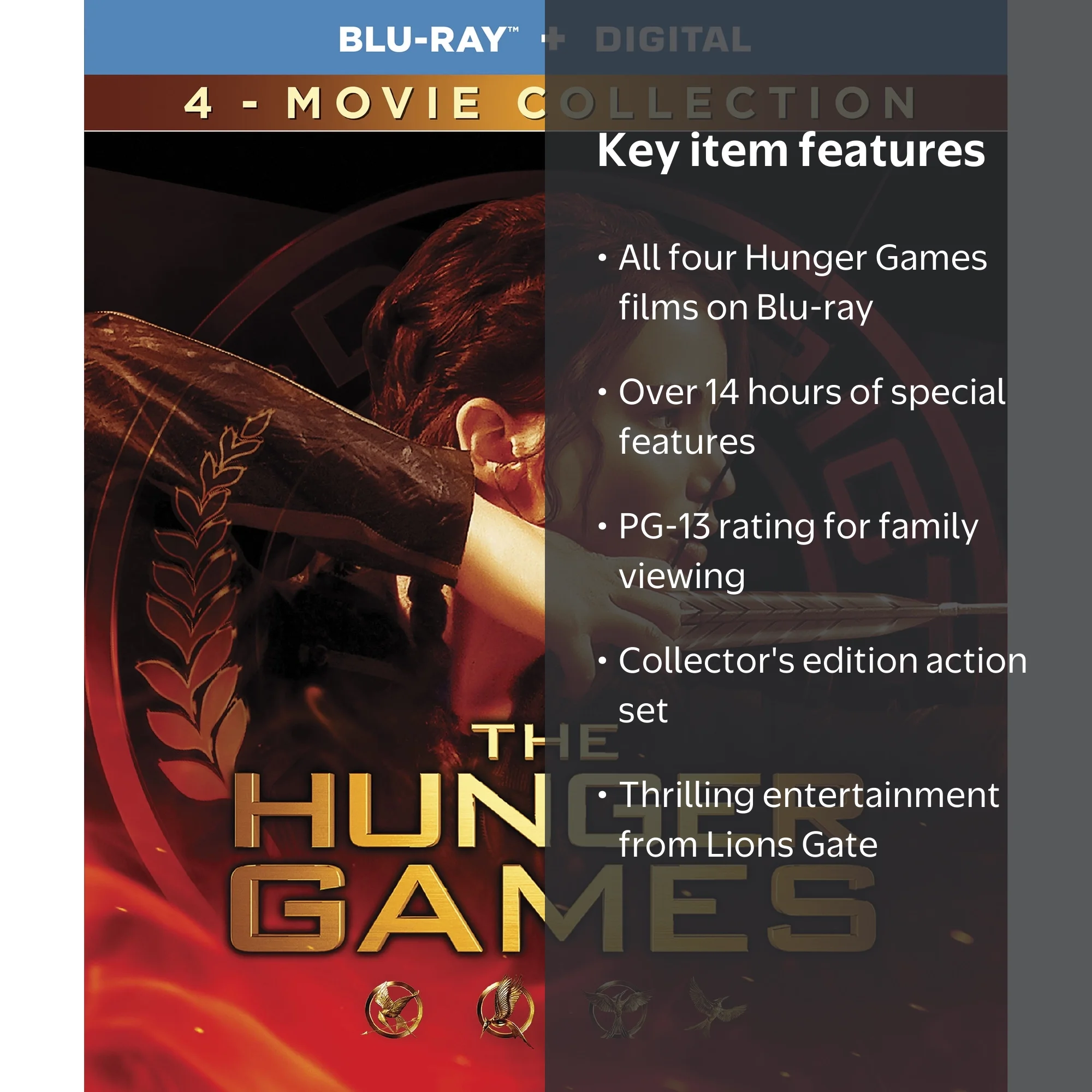 Lionsgate The Hunger Games 4 Movie Collection Blu-ray - Walmart.com