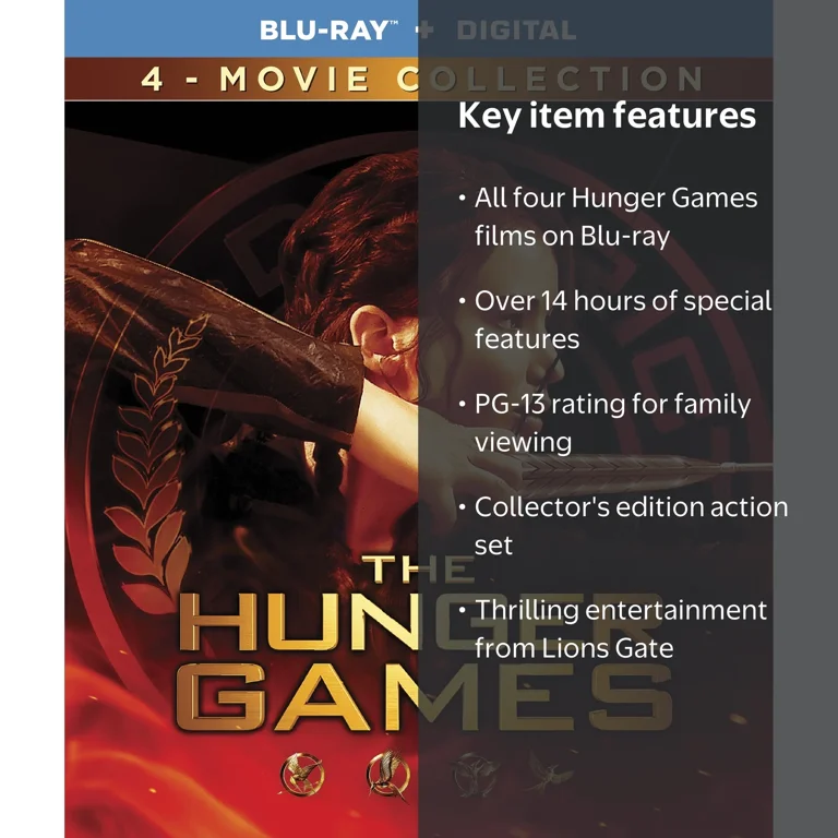Lionsgate The Hunger Games 4 Movie Collection Blu-ray - Walmart.com