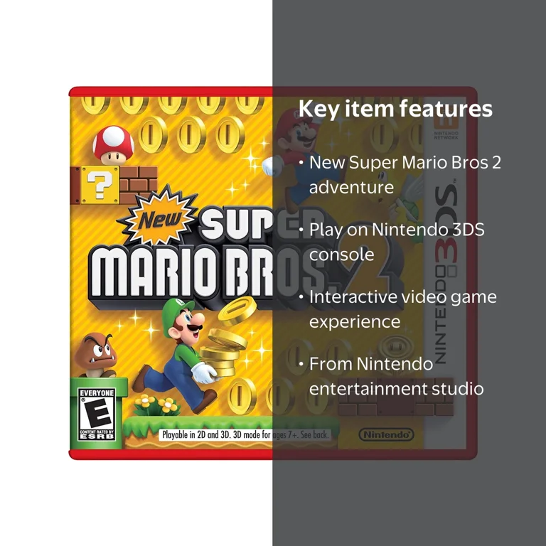 Nintendo New Super Mario Bros 2, Nintendo 3DS Game - Walmart.com