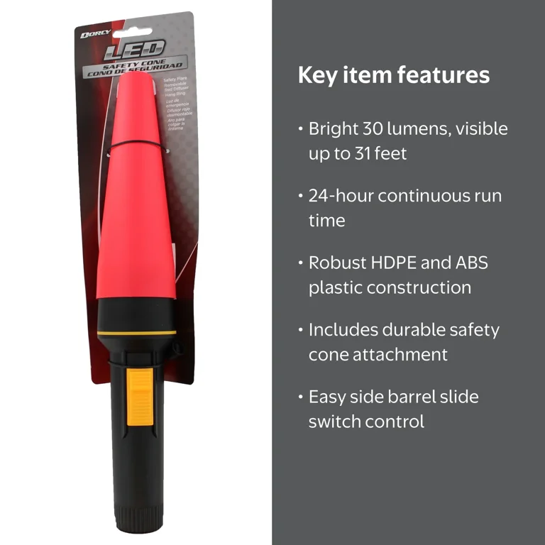 dorcy led rechargeable emergency flashlight Handheld Flashlight/Spot Light, 41-1047 Its hybrid power system gives you the freedom to recharge via USB Dorcy 850-Lumen Wide Beam LED