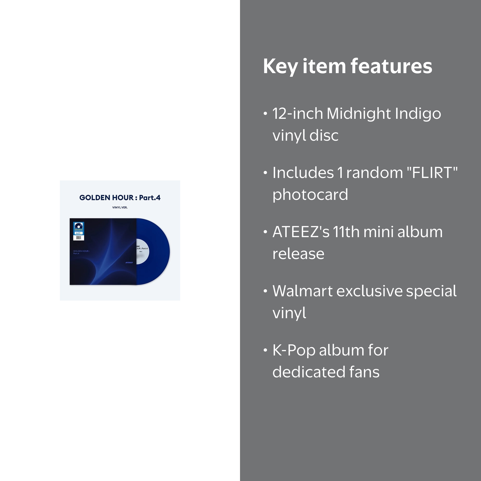 Ateez - GOLDEN HOUR: Part.4 - Vinyl #4 (Walmart Exclusive) - Music