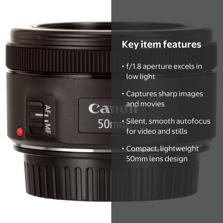 Canon EF 50mm f/1.8 STM Lens, DSLR, Portraits, Landscapes