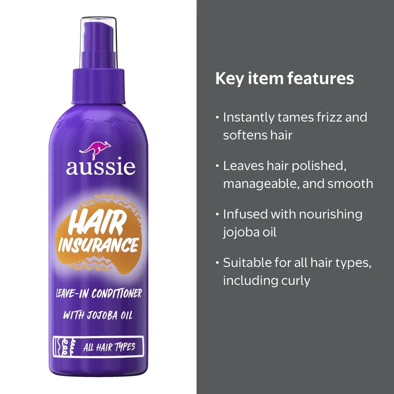 Aussie, Leave-in Conditioner, 8 fl oz, All Hair Types - Walmart.com