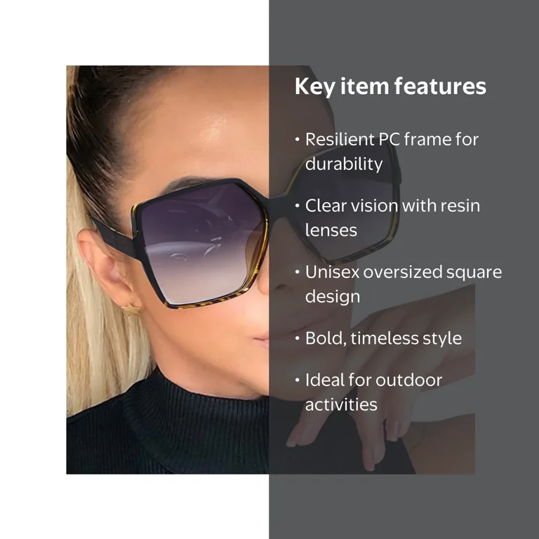 iHPH7 Oversized Square Sunglasses for Women, Oversized  display picture 1