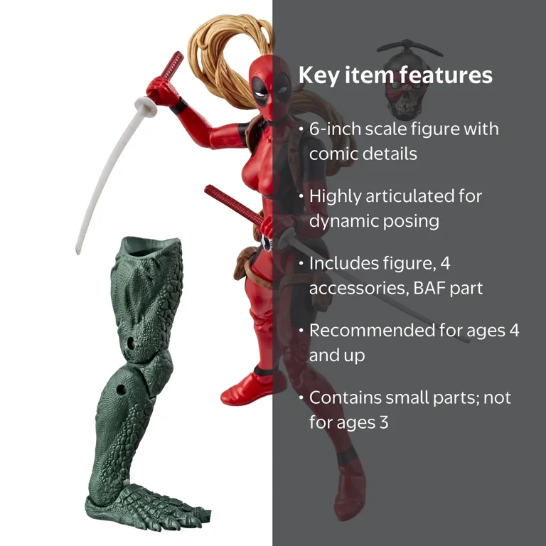 Marvel Legends 6-inch Action Figure: Comic-Inspired Lady Deadpool
