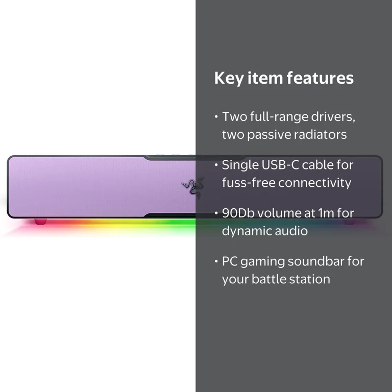 Razer Leviathan V2 X PC Gaming Soundbar - Kuromi Edition - Walmart.com