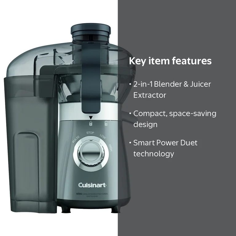 Cuisinart, Blender Juicer Combo, BJC-550, Space Saver 2-in-1