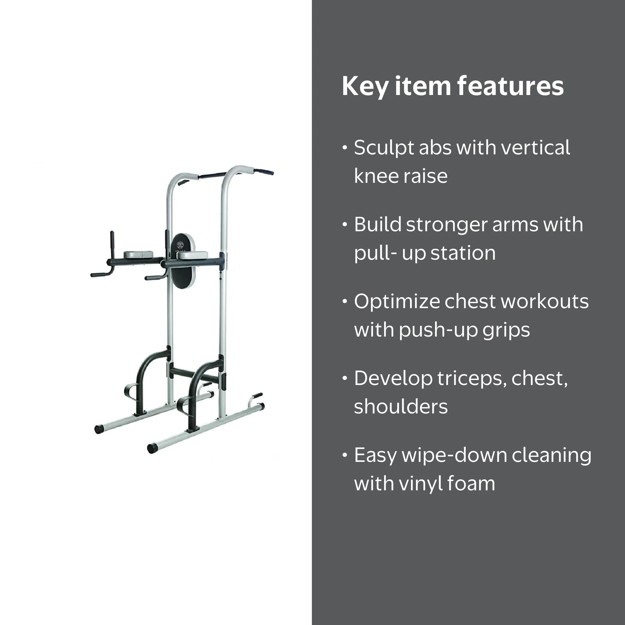 Gold's Gym XR 10.9 Power Tower with Push-Up, Pull-Up & Dip