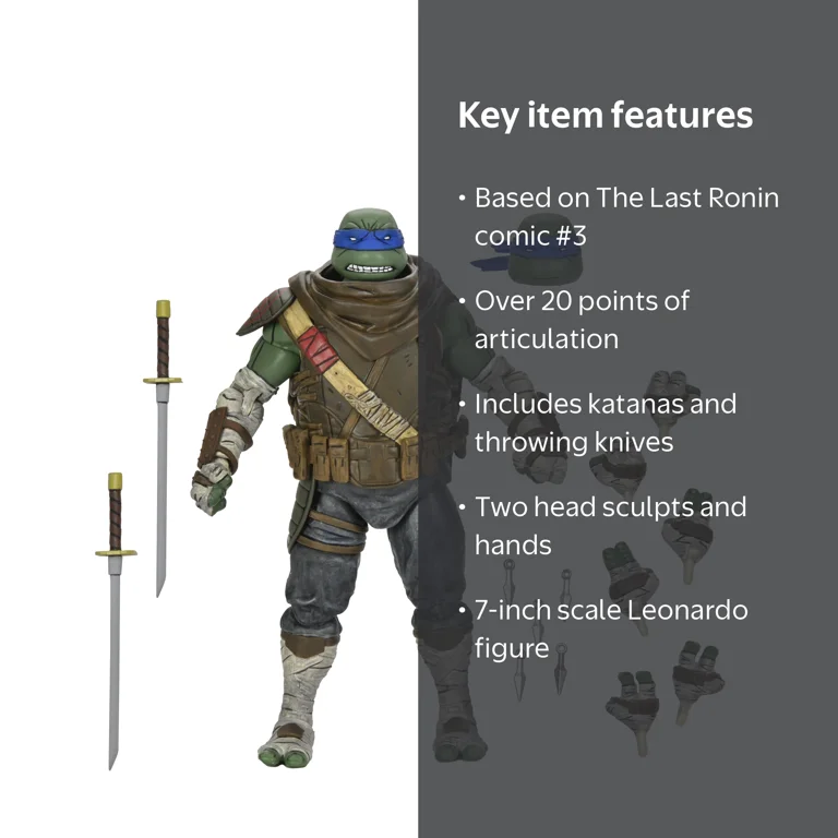 NECA, 7‚Äù Scale Action Figure, Ultimate Leonardo, From The Last