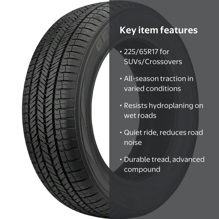 Yokohama Geolandar 225/65R17 102H BW All-Season Versatile Tire for