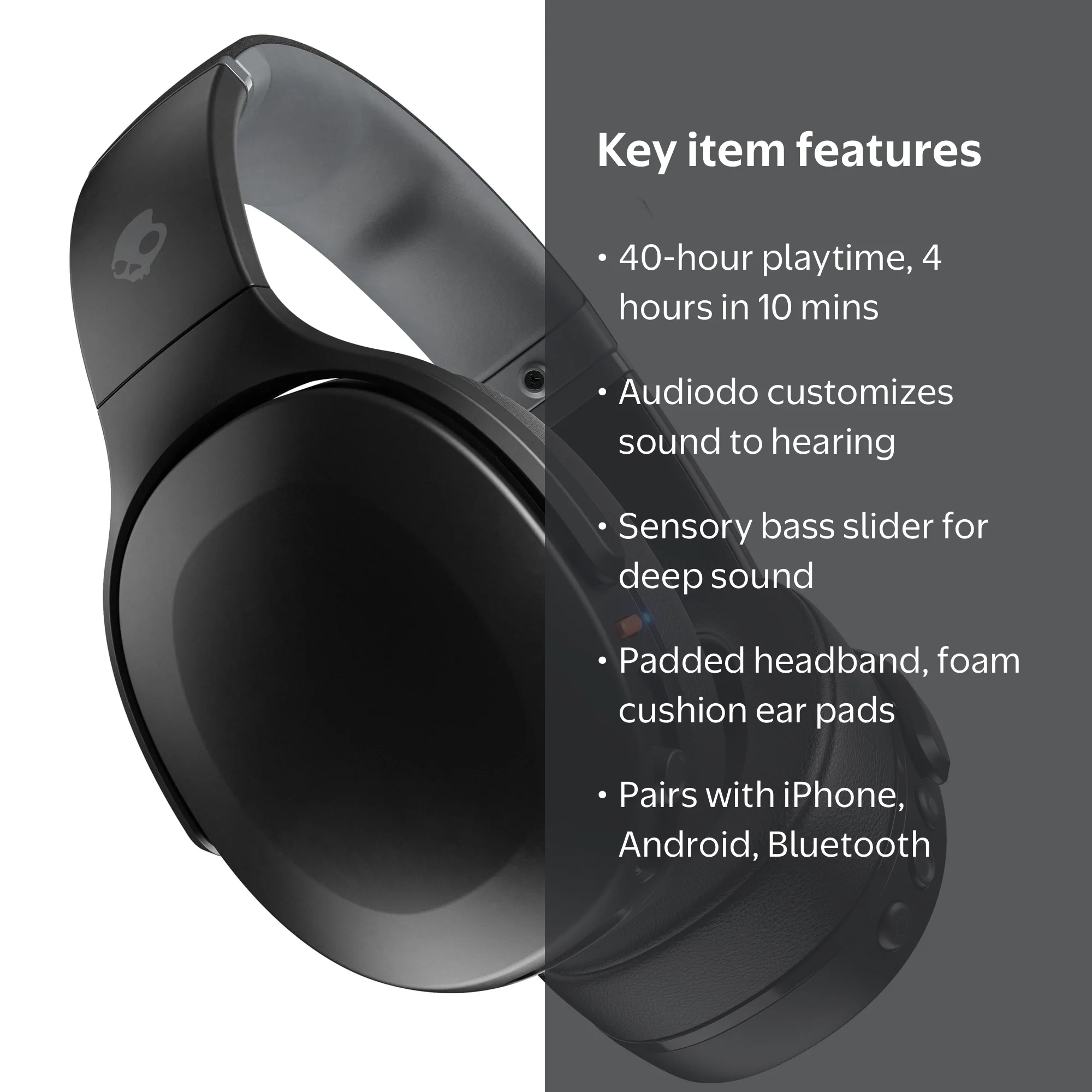 Skullcandy Crusher Evo Over-Ear Bluetooth Headphones with Sensory