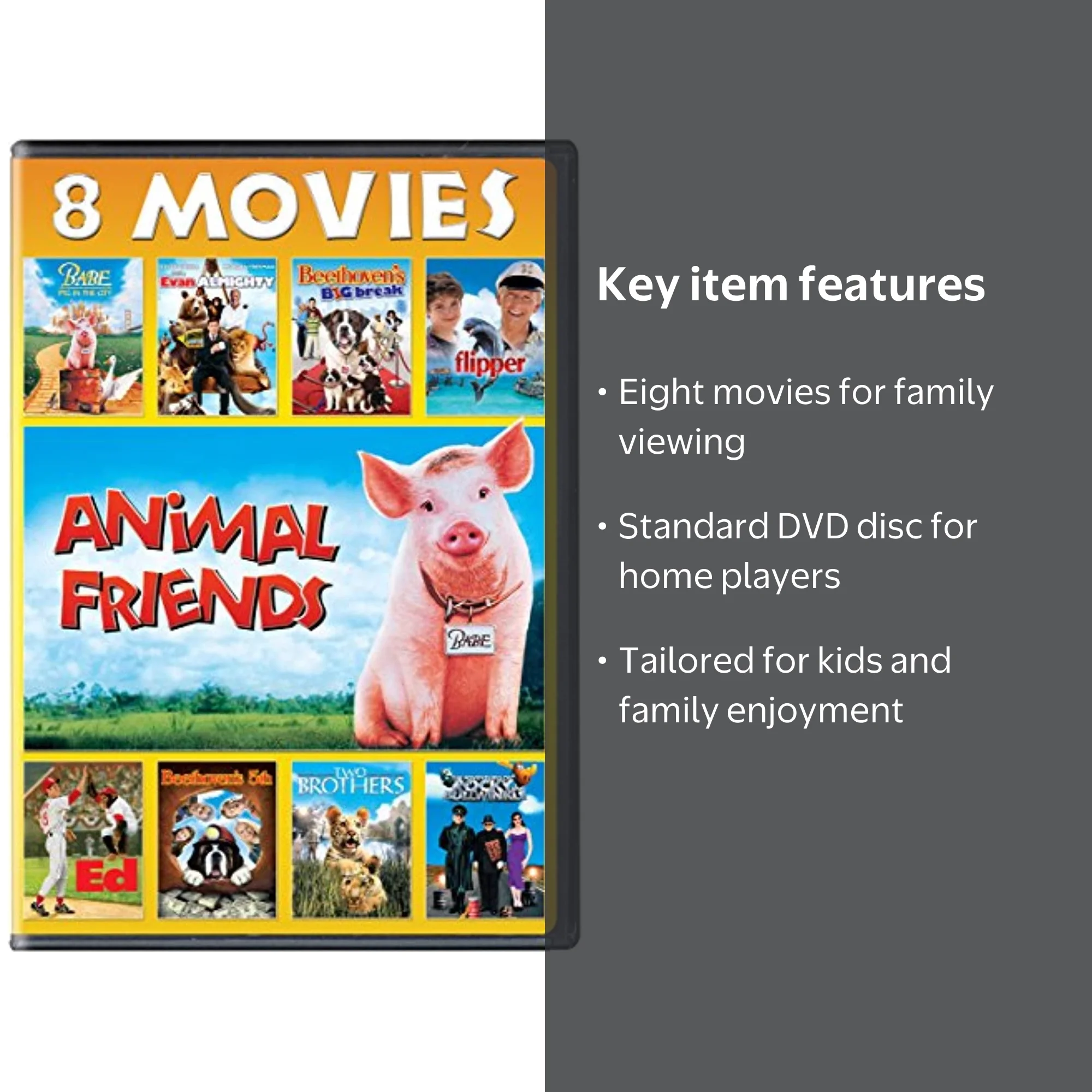 Wholesome Friendly Features: Animal Friends, 8 Movie Collection by