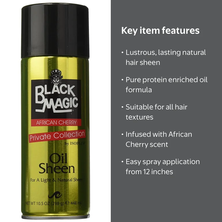 BlackMagic, Hair Oil Sheen, 10.5oz, African Cherry - Walmart.com