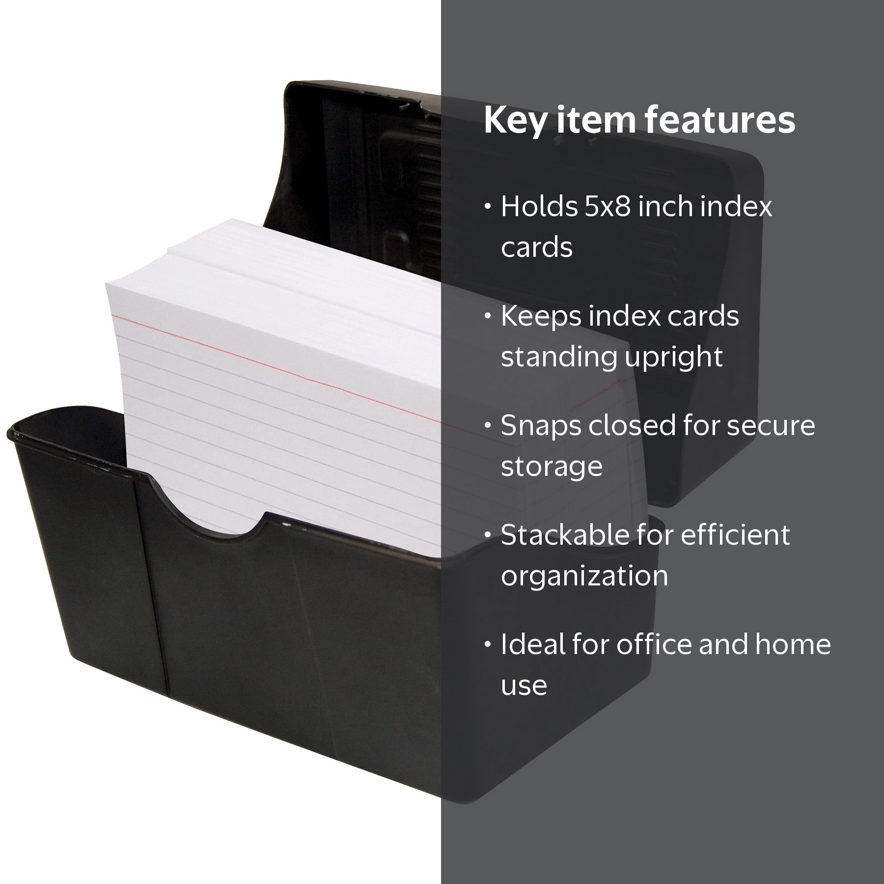 Index Card Holder 5x8 for Back to School & College - Walmart.com