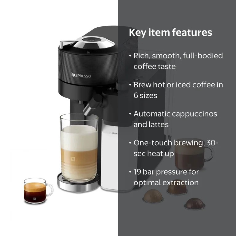 Nespresso Vertuo Lattissima ENV300B Coffee Machine with Milk