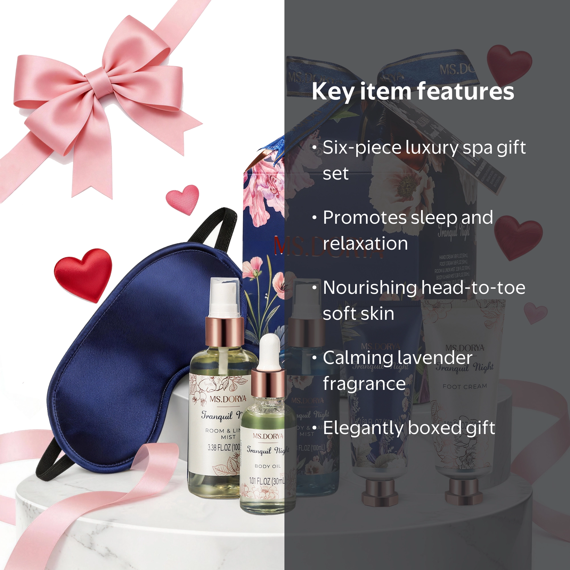 MS.DORYA, Bath Gift Sets for Women, Spa Gifts Kit with Lavender