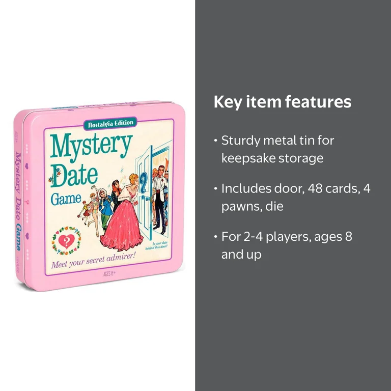 WS Game Company Mystery Date Nostalgia Edition Board Game in