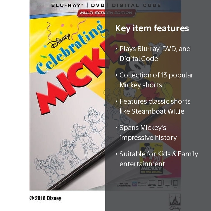 Celebrating Mickey (Blu-ray + DVD + Digital Code) - Walmart.com