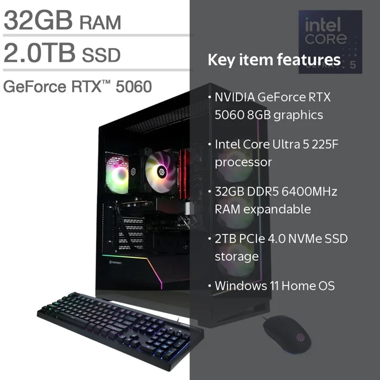 CyberPower, Gamer Xtreme Gaming Desktop, NVIDIA GeForce RTX 5060