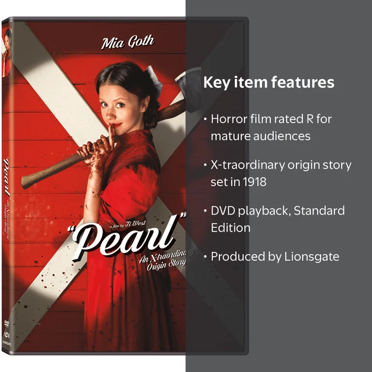 Lionsgate Home Entertainment, DVD, Pearl, Horror Rated R - Walmart.com
