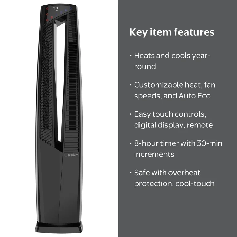 Lasko Hybrid Duo Comfort Oscillating Portable High Velocity Fan