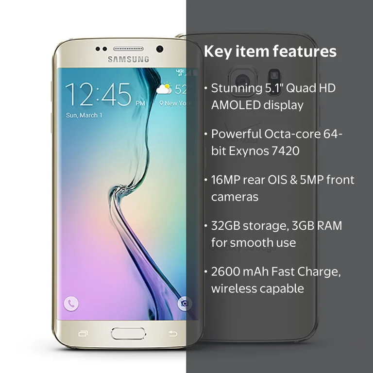 Samsung Galaxy S6 Edge G925V 32GB Verizon CDMA Phone w/ 16MP