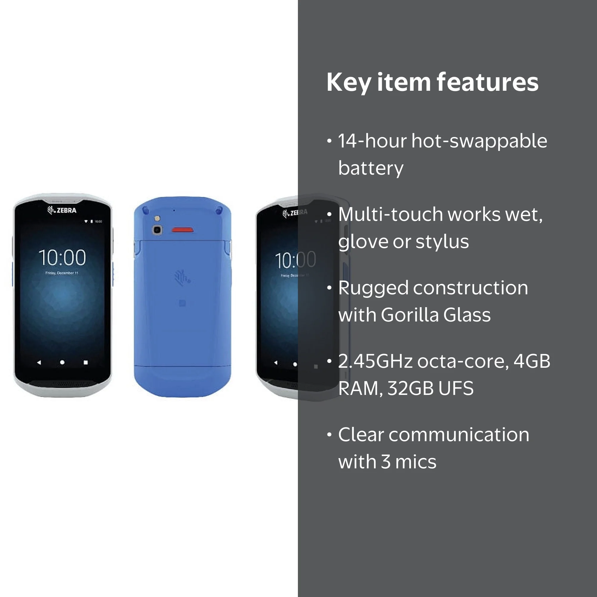 Zebra TC520K-1HCMH6P-NA Mobile Handheld Computer - Walmart.com