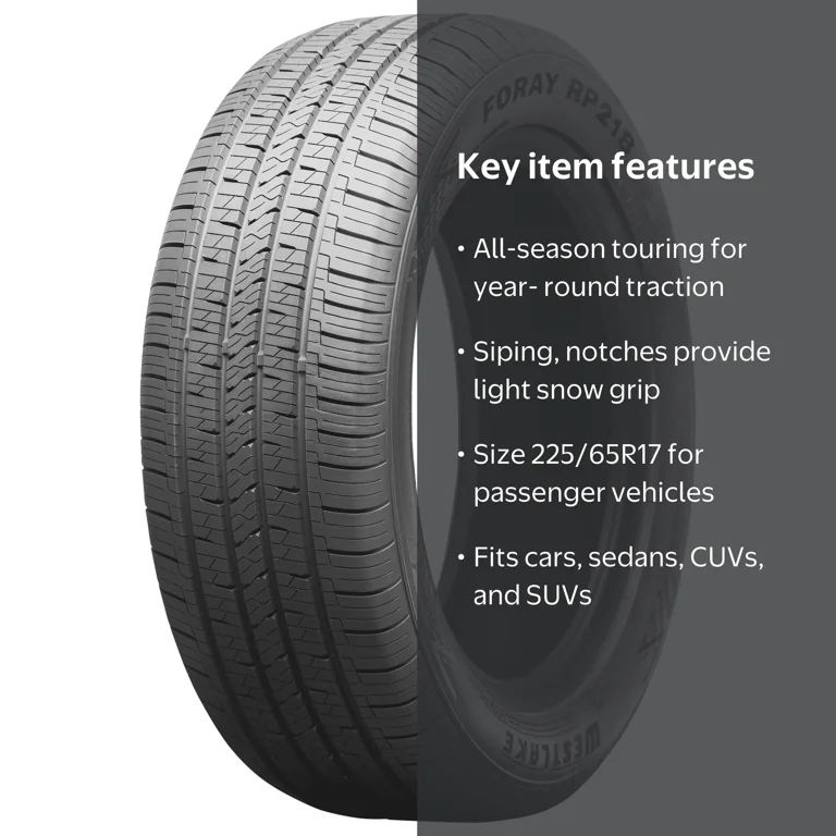 Westlake, Passenger Tire, RP218 225/65R17 102H, All Season