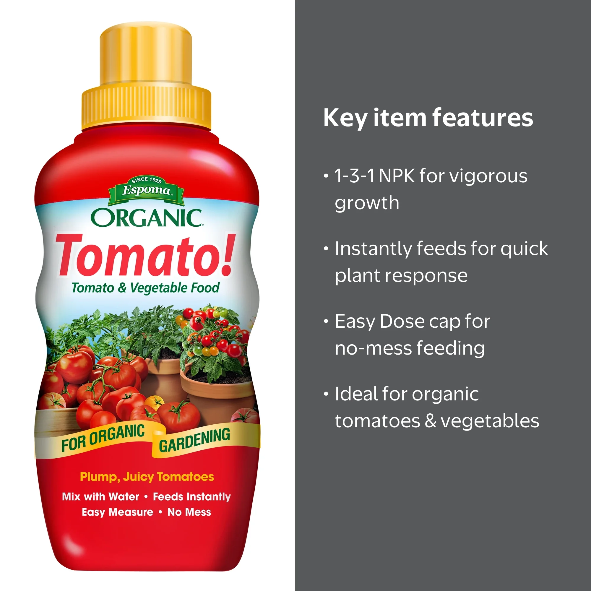 Espoma Organic Liquid Tomato! Plant Food, 1-3-1 Fertilizer, 8 oz.