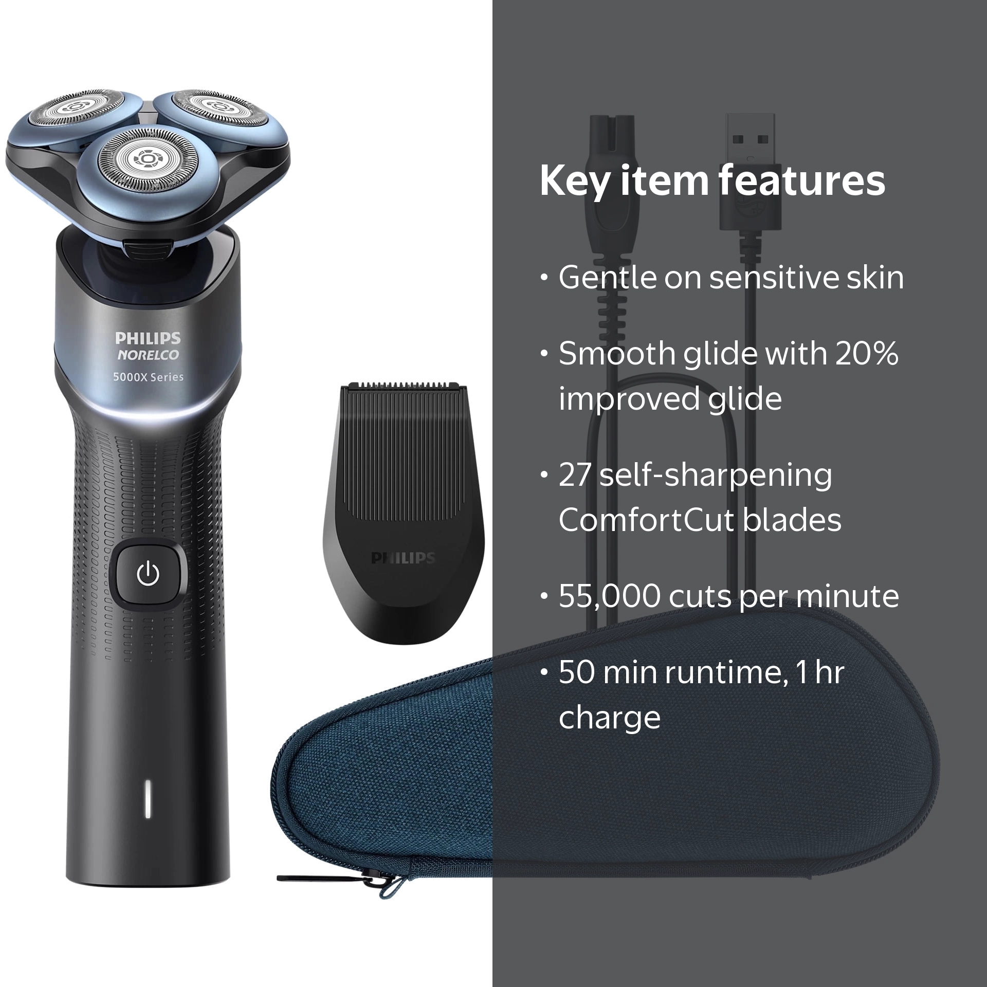 Free Shipping! Philips Norelco Shaver 5000X Wet & Dry Shaver with