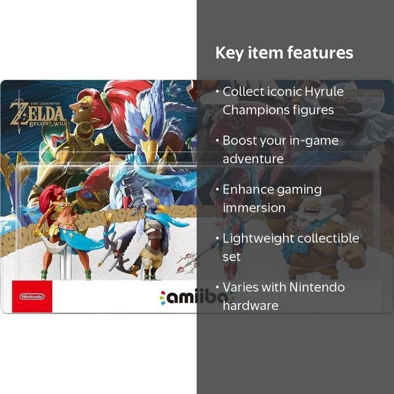 Nintendo Legend of Zelda Breath of the Wild Action Figures, 4pk