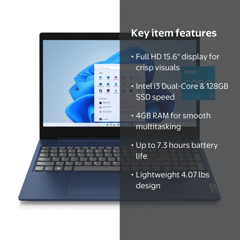 Lenovo, IdeaPad 3i Laptop, 15.6
