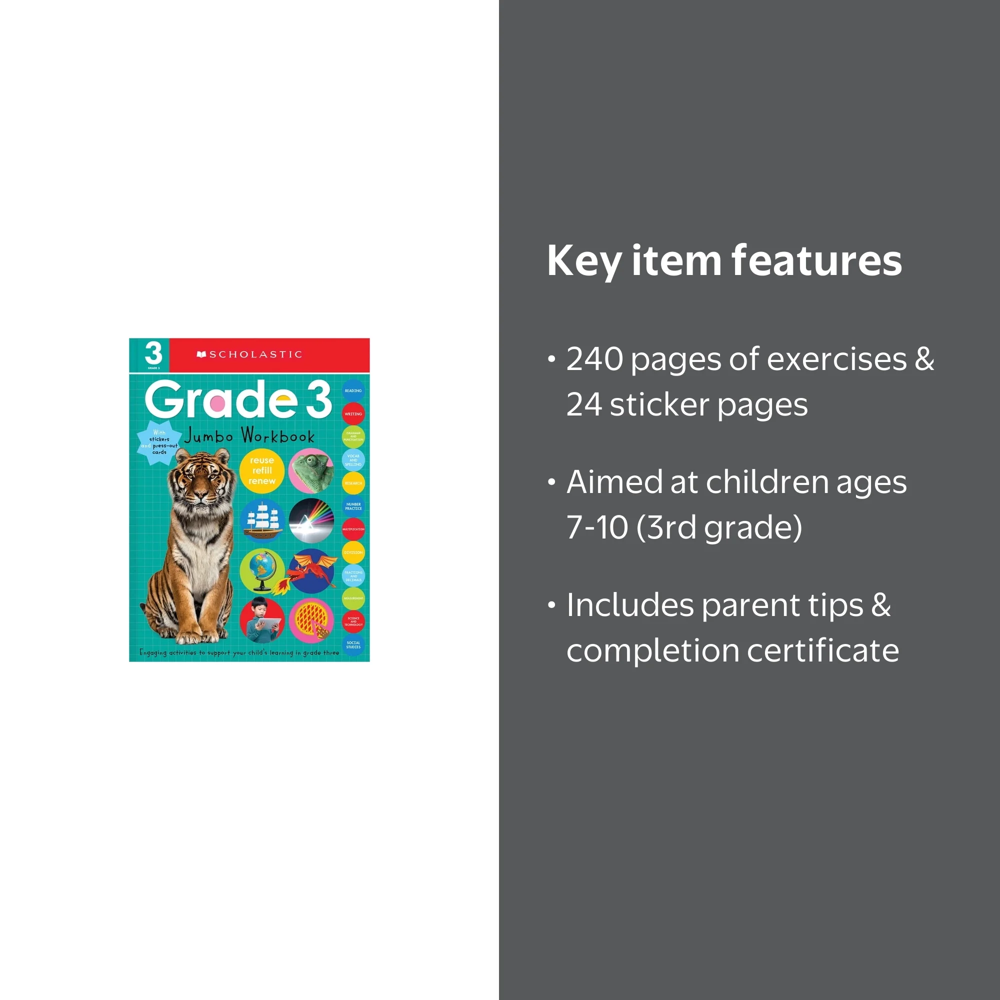 Scholastic Early Learners Third Grade Jumbo Workbook: Scholastic