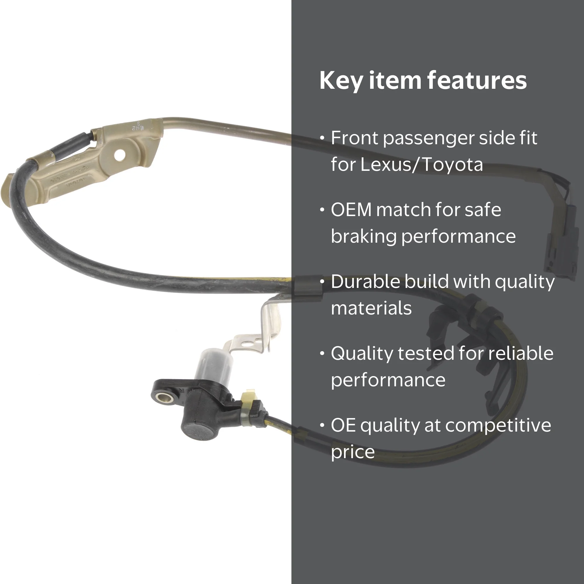 Dorman 970-033 Front Passenger Side ABS Wheel Speed Sensor for