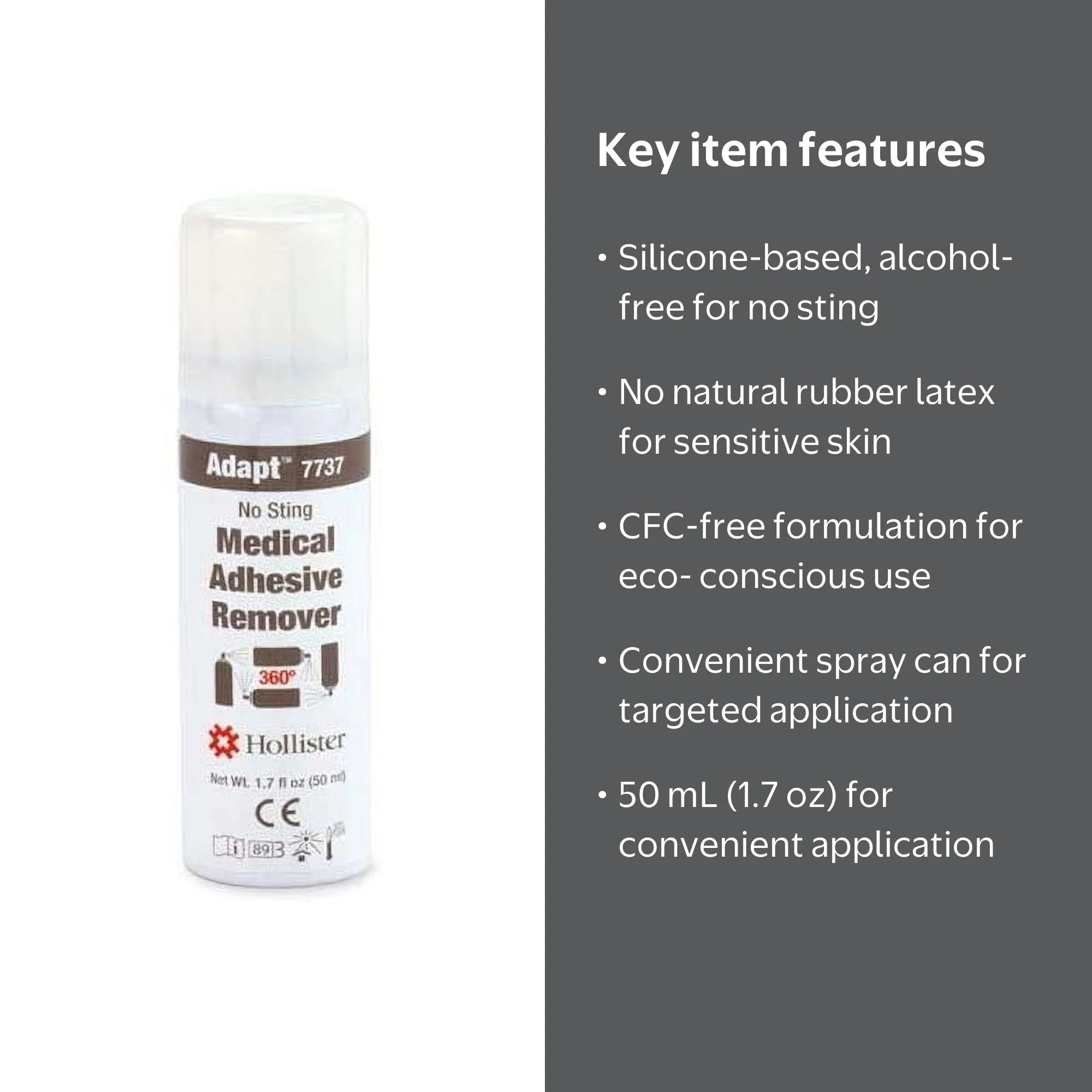 Adapt, Medical Adhesive Remover Spray, 50 mL, No Sting - Walmart.com