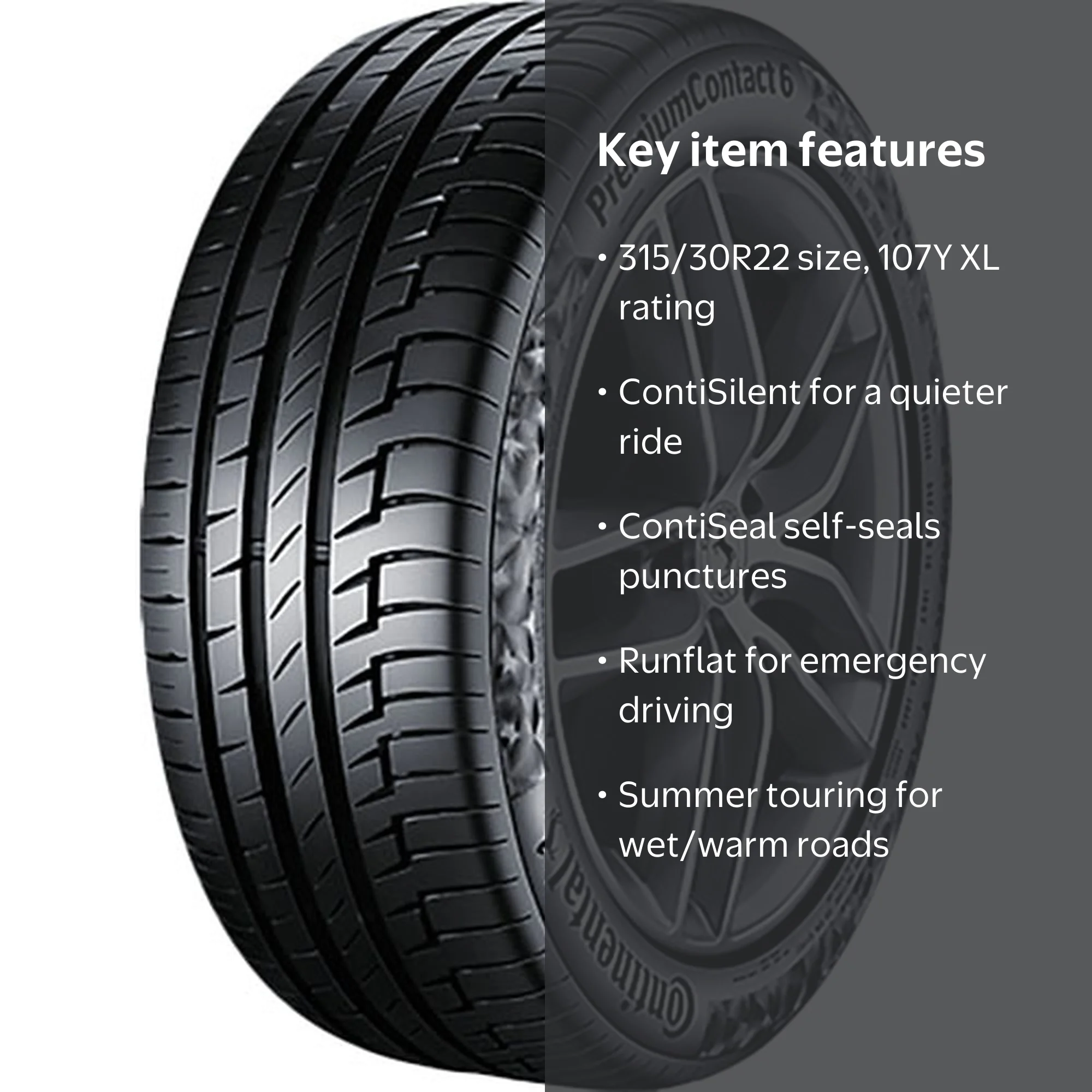 Continental PremiumContact 6 UHP Summer 315/30R22 107Y XL SUV