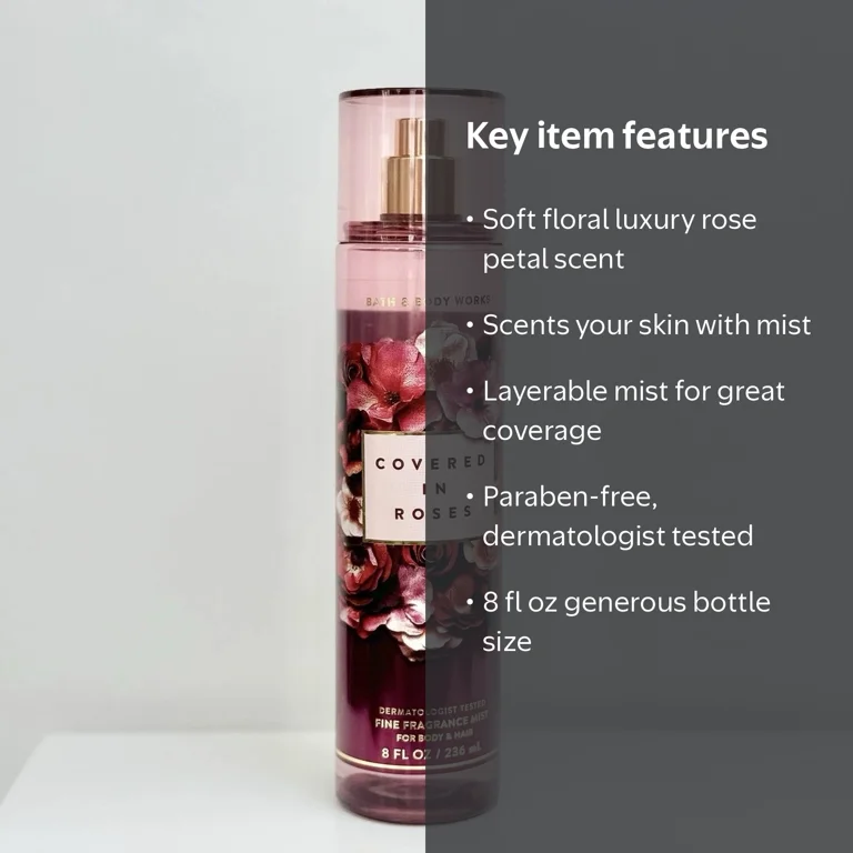 Bath and Body Works, Fine Fragrance Mist, 8 fl oz, Covered In