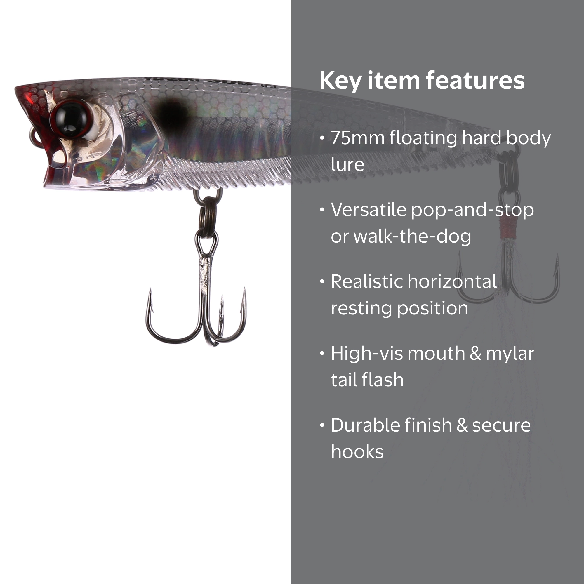 Yo-Zuri America 3DB Popper (F), 75mm, 3